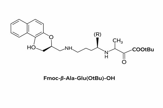 Fmoc-β-Ala-Glu ((OtBu) -OH Σύνθεση πεπτιδίων στερεής φάσης Ακαθαρσία Διπεπτίδιο δομικό στοιχείο για SPPS